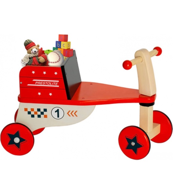Accessories Baby Balance Bike For 1 Year Old Wooden Push Balance Bike Toy With Four Wheeled